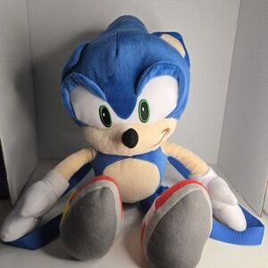 Accessory Innovations Sonic The Hedgehog 17" SEGA Plush Backpack Official Used